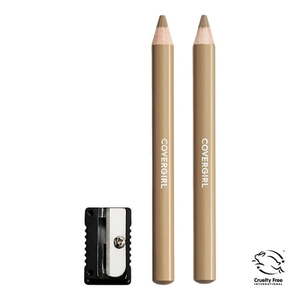 lot 2558 image: (2-Pack) COVERGIRL Easy Breezy Brow Fill  Define Eyebrow Pencil 815 Soft Blonde 0.008 oz Eye Pencil Brown Eyebrow Pencil Blendable Pencil Fill and Defined Brows Sharpener Included
