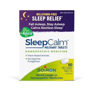 lot 2559 image: Boiron SleepCalm Tablets Melatonin-Free Homeopathic Medicine for Sleep Relief Fall Asleep Stay Asleep Calms Restless Sleep 60 Meltaway Tablets
