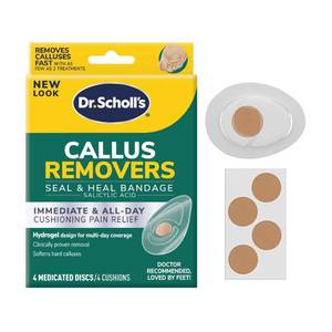 lot 2608 image: Dr. Scholls Callus Removers Seal & Heal Bandage with Hydrogel Technology - 4ct