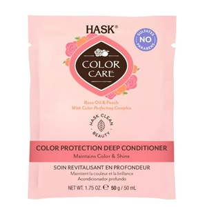 lot 2980 image: HASK Color Care Sulfate-Free Deep Conditioner with Rose Oil & Peach , 1.75 oz