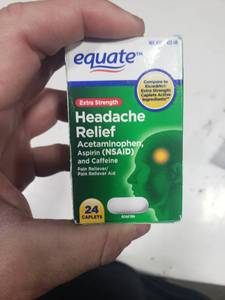 lot 2983 image: Equate Headache Relief 24 Caplets