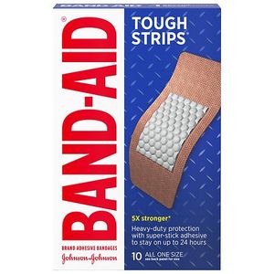lot 2984 image: BANDAID BRAND TOUGH STRIP EXTRA Large 10 Count