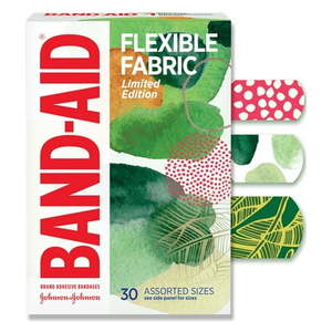 lot 2999 image: Band-Aid Brand Flexible Fabric Bandages Forest Assorted Sizes 30 Ct