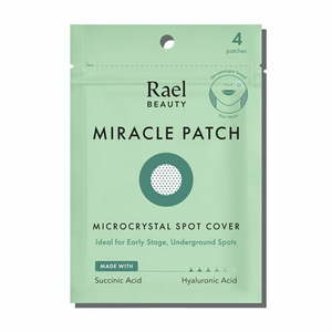 lot 3197 image: Rael Beauty Microcrystal Acne Healing Spot Cover Patch Treatment for All Skin Types 4 Ct
