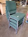 Lot of 4 Padded Office Chairs
