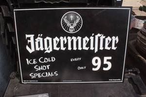 lot 2457 image: Jagermeister Liquor Sign
