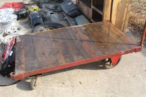 lot 2459 image: Vintage Warehouse Cart