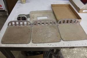 lot 2511 image: Antique Car Running Board Steps & Tail Light
