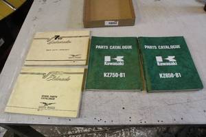 lot 2609 image: Vintage Moto Guzzi & Kawasaki Parts Manuals