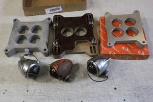 lot 2636 image: Carburetor Spacer Adapter Lot Bullet Lights