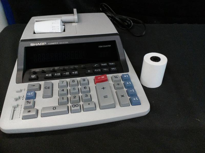 lot 116 image: Sharp 12 Digit Printing Calculator  w Item Counter