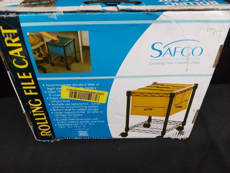 lot 118 image: Safco Compact mobile file cart (rolling)