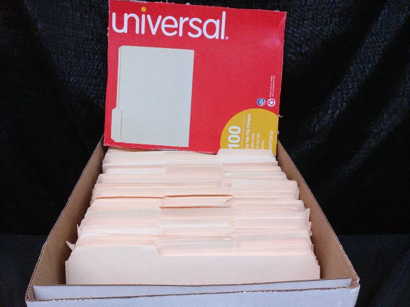 lot 128 image: Top Tab File Folders Letter Size 13 Tab