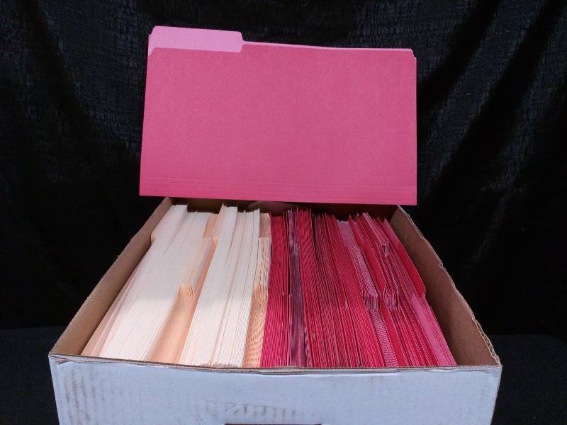 lot 131 image: Legal Size Top Tab Folders 13 Cut Tab