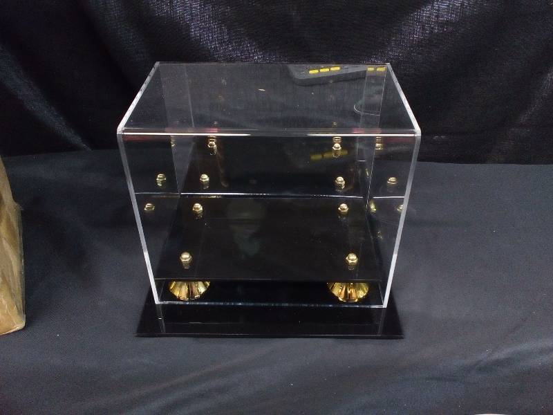 lot 137 image: Polynex Deluxe Acrylic mini Football Helmet Display Stand