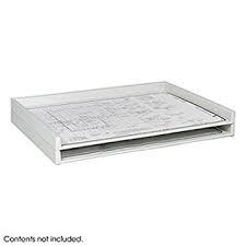 lot 15 image: Safeco Giant Stack Tray Heavy-Duty White 40LB Capacity