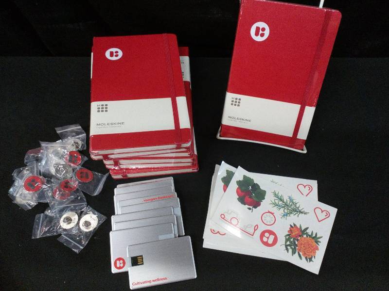 lot 206 image: Moleskin Legendary Custom Notebooks With Logo & Extras