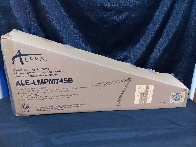 lot 208 image: Alera Full Spectrum Clamp On Magnifier Lamp