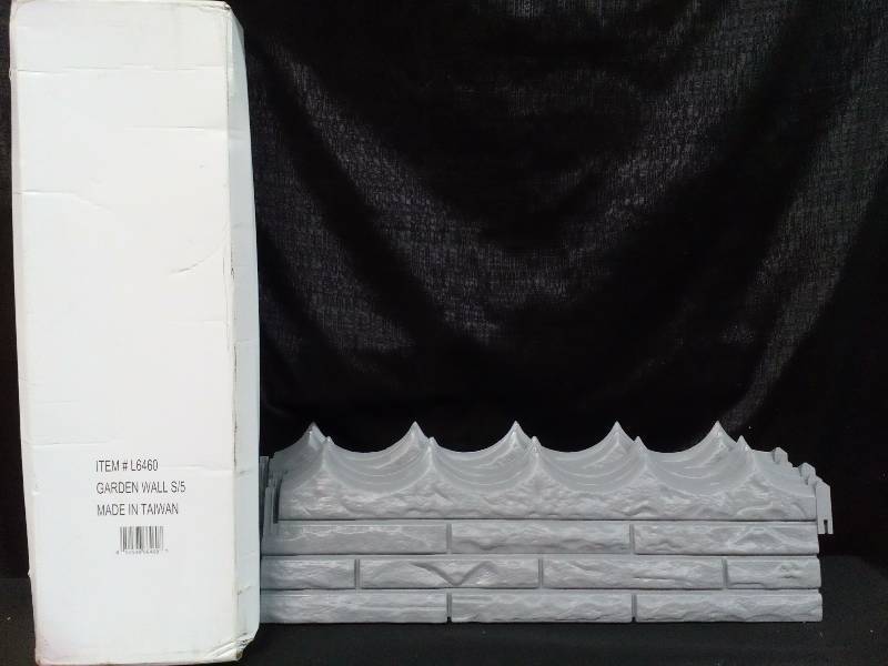 lot 227 image: Faux Stone Sectional Weather Resist Garden Wall