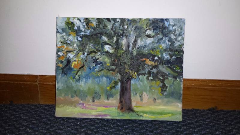 lot 1012 image: LaDell Stonecipher Routh - The Oak Original Painting Acrylic on Canvas
