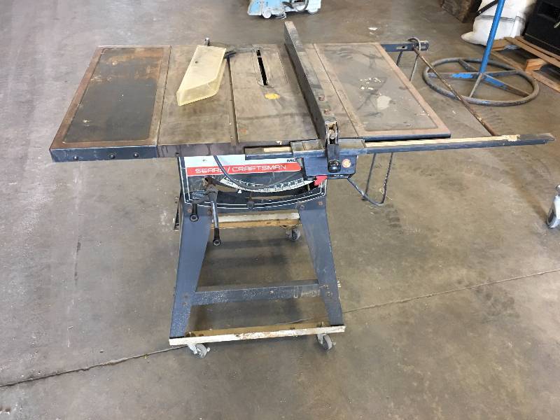 lot 71 image: SEARS CRAFTSMAN 12 TABLE SAW TESTED WORKING