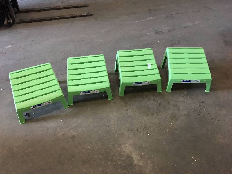 lot 42 image: 4 ADIRONDACK OTTOMANS