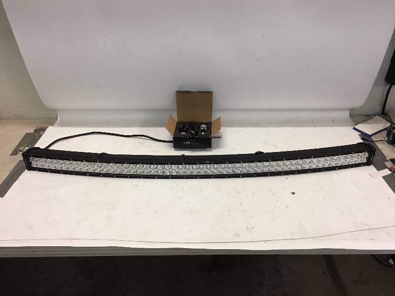 lot 50 image: CURVED LED LIGHT BAR AND LED HEADLIGHTS