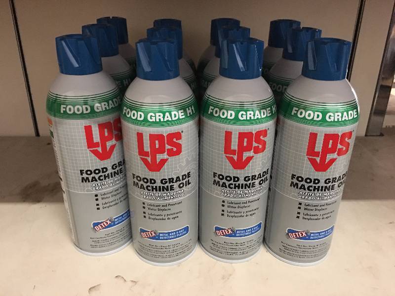 lot 53 image: LOT OF 12 FOOD GRADE MACHINE OIL CANS