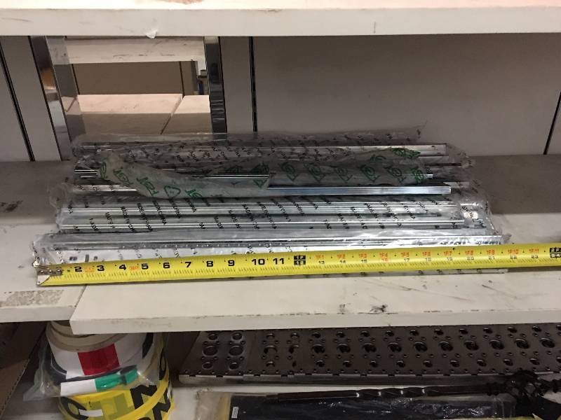 lot 58 image: LOT OF DRAWER SLIDES