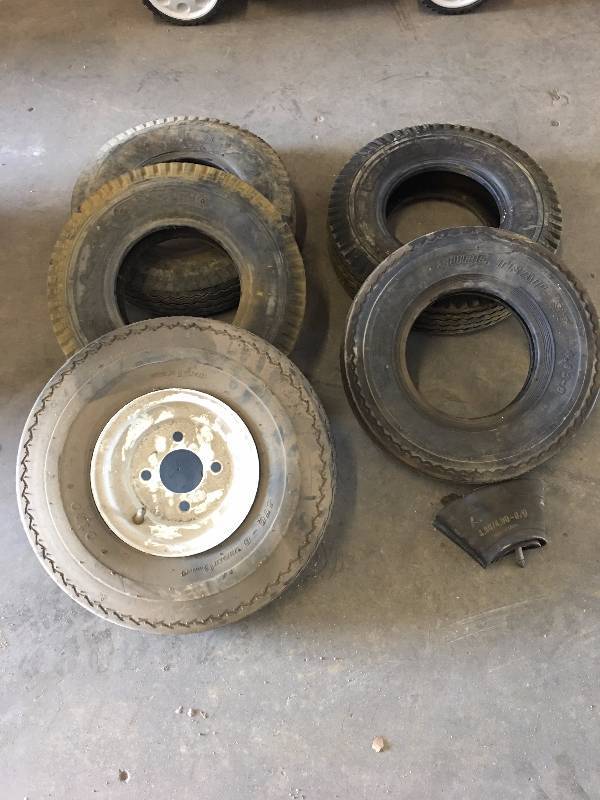 lot 148 image: LOT OF 5 TIRES AND 1 WHEEL