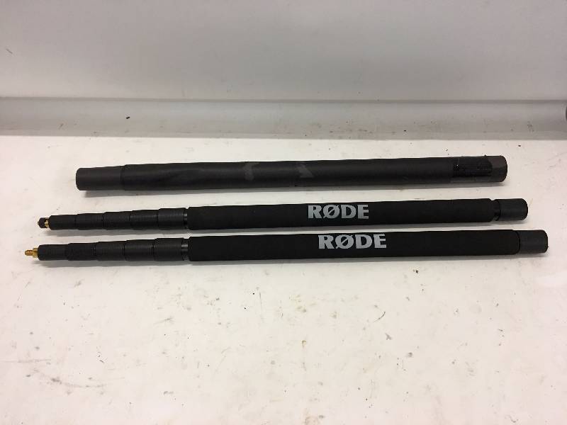 lot 147 image: NEW LOT OF 2 RODE MICROPHONE BOOM POLES
