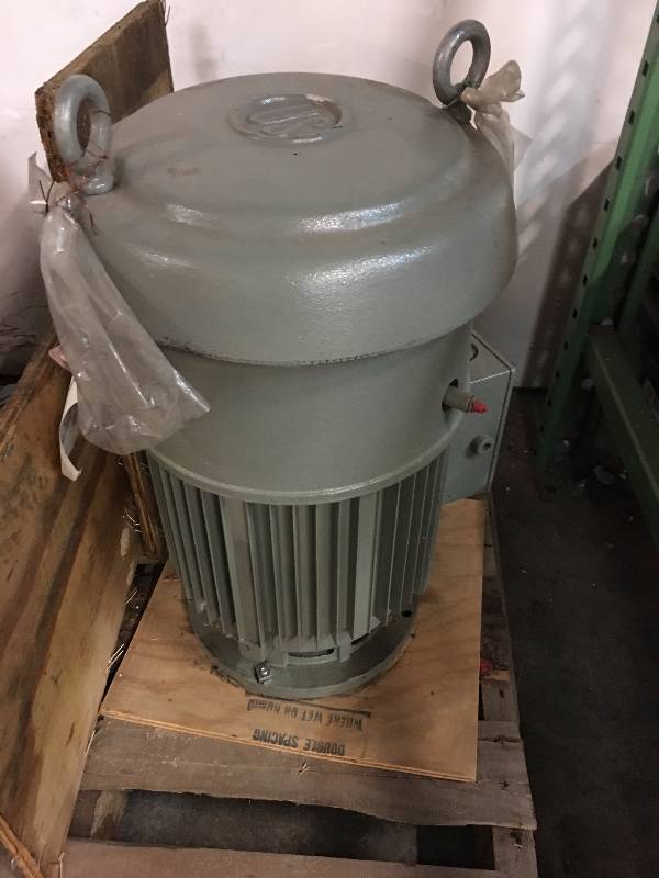 lot 153 image: UNUSED 5HP ELECTRIC MOTOR