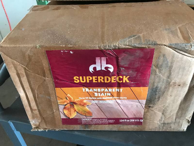 lot 171 image: 4 GALLONS SUPERDECK TRANSPARENT STAIN - 1903 REDWOOD