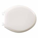 Cadet Slow Close EverClean Elongated Closed Front Toilet Seat in White