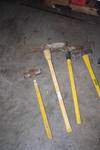 Set of Construction Tools-  2 Picks,  and 2 Sledge Hammers