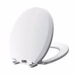 American Standard Top Mount Slow Close EverClean Round  Toilet Seat in White