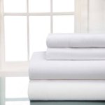 Grand Collection Cozy Nights Flannel Sheet Set, White King