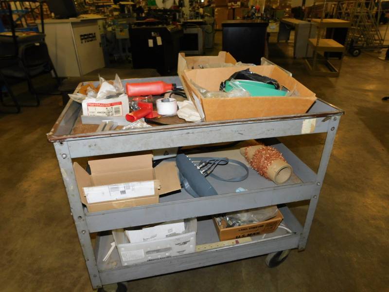 lot 3450 image: Rolling Cart With Contents