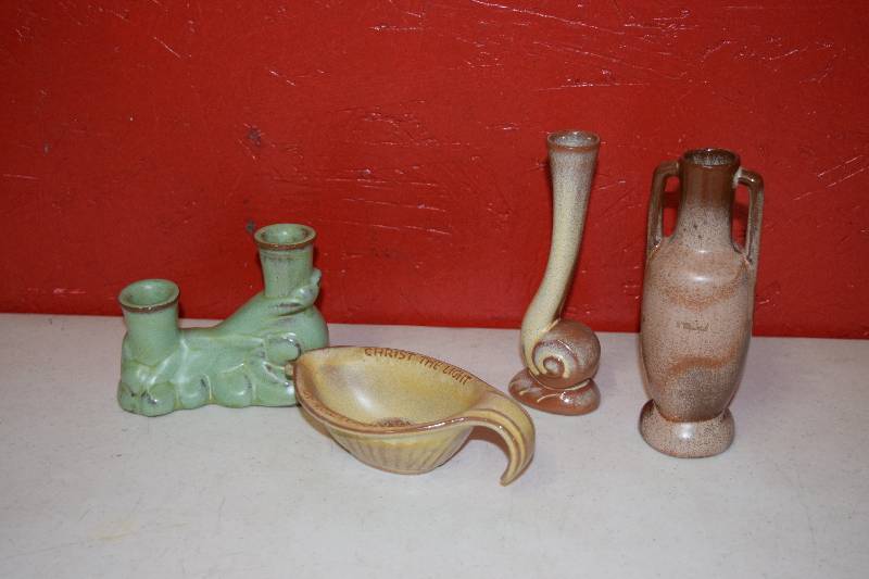 lot 61 image: 4 Pieces Frankoma Pottery