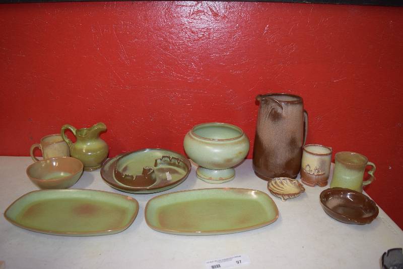lot 96 image: 12 Pieces Frankoma Pottery