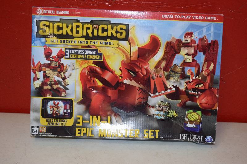 lot 251 image: Sickbricks 3-in-1 Epic Monster Set