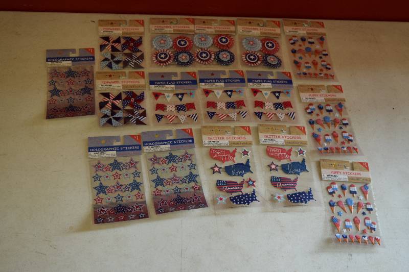 lot 297 image: Americana Stickers