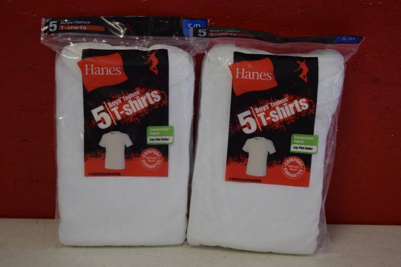 lot 311 image: 2 Packages of 5 Hanes Tagless T-shirts