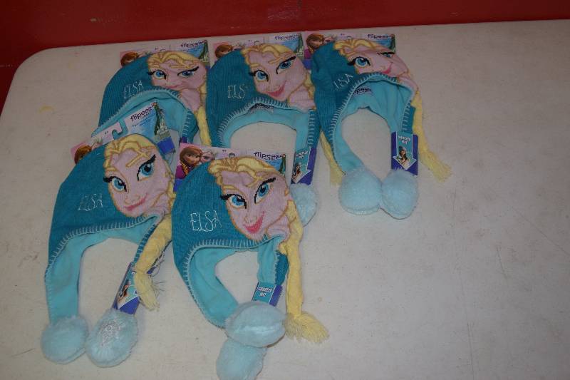 lot 313 image: 5 Frozen Flipeez Hats