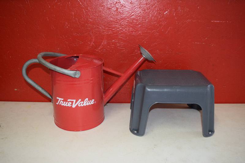 lot 329 image: Watering Can and Step Stool
