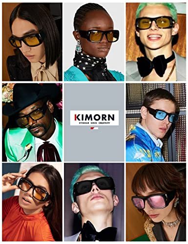 kimorn Sunglasses for Women Men Trendy Retro Fashion Sun Glasses 90’s Vintage Y2K Oversize Square Frame Shades K1337