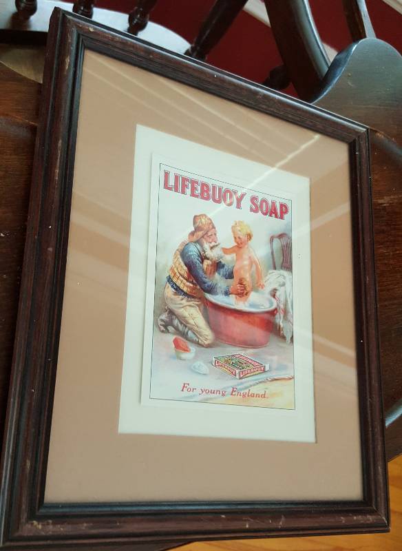 lot 6624 image: 8X10 framed magazine Lifebouy Soap advertisement for your memorabilia display