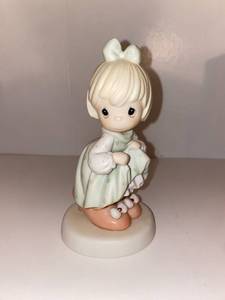 lot 1042 image: Precious moments - Whos Going to Fill Your Shoes