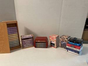 lot 1144 image: Cassette tape set of lord of the rings, radios greatest mysteries, classics l, great composers, etc.