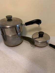 lot 1213 image: Revere ware pots